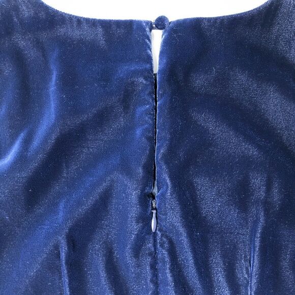 J CREW Velvet Ruffle Hem Dress - Picture 4 of 6